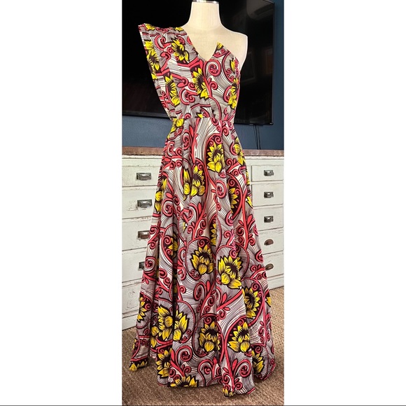 Anthropologie Dresses & Skirts - Anthropologie Sika One Shoulder Maxi Dress 6